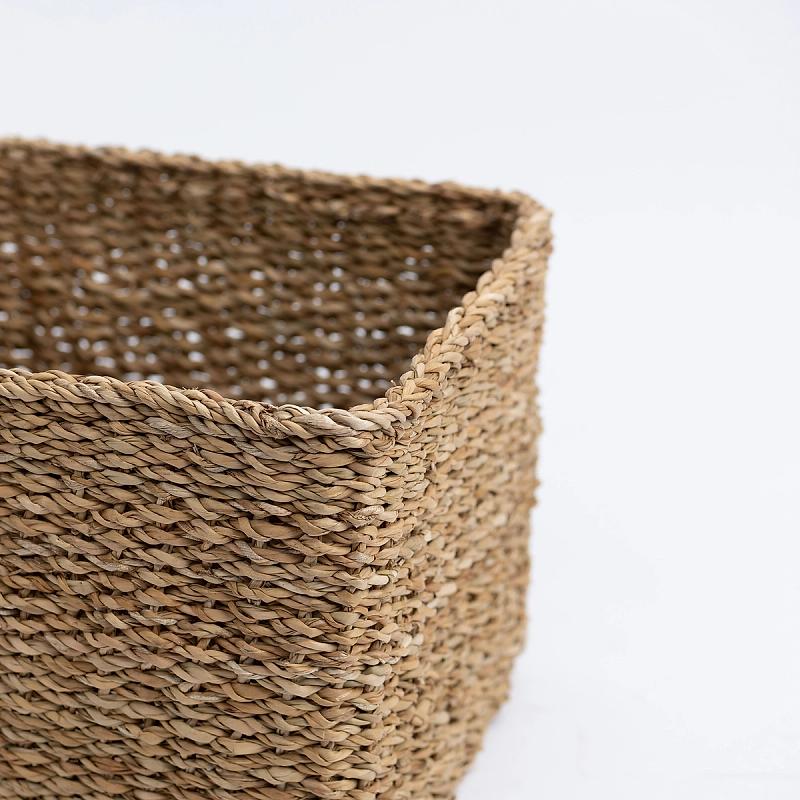 Chester - Square Seagrass Utility Basket | Wicka