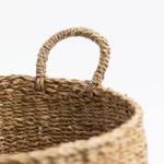 Como - Round Seagrass Basket With Handles | Wicka