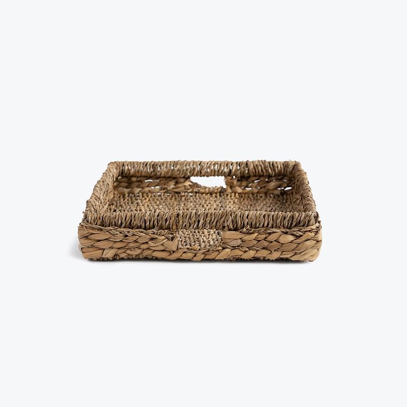 Milano - Rectangular Seagrass And Hyacinth Woven Tray | Wicka