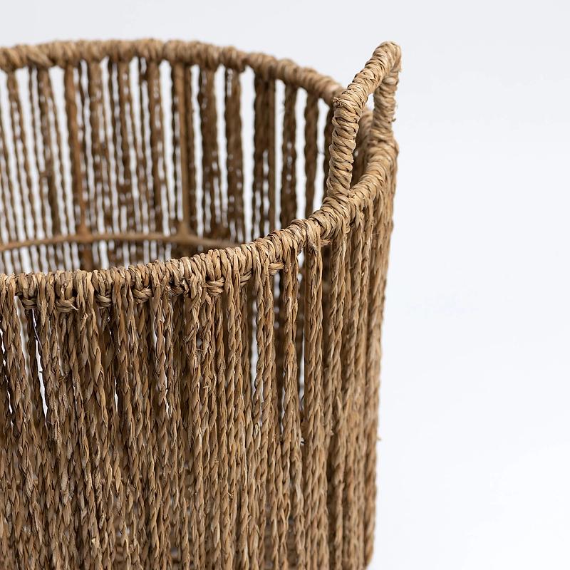 Naxos - Open Round Seagrass Basket | Wicka