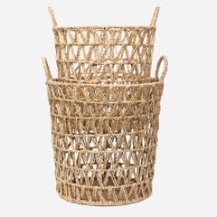 Woodstock Open Seagrass Round Tapered Basket