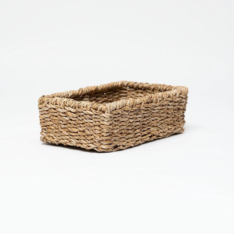 Newbury - Rectangular Shallow Seagrass Basket | Wicka