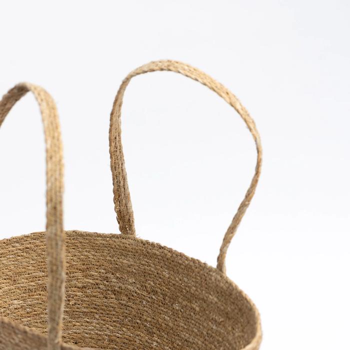 Material Matters - Amalfi is made from seagrass, a fast growing flowering plant that grows abundantly in shallow, saltwater marshes around the world. Biodegradable and sustainable, seagrass makes for an ideal environmental friendly product to dry, twist and weave.