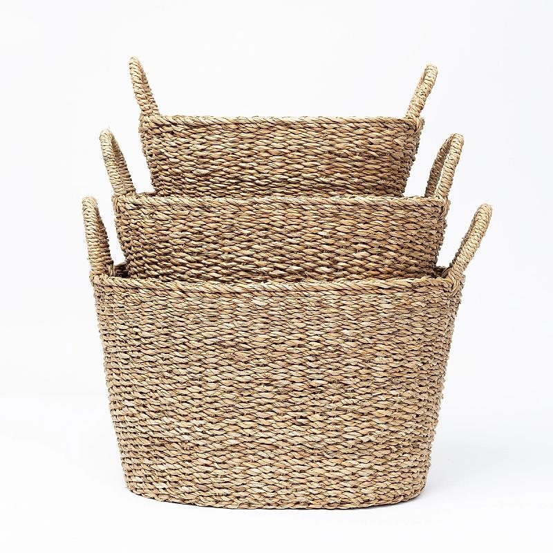 Albany | Oval Seagrass Utility Basket | Wicka