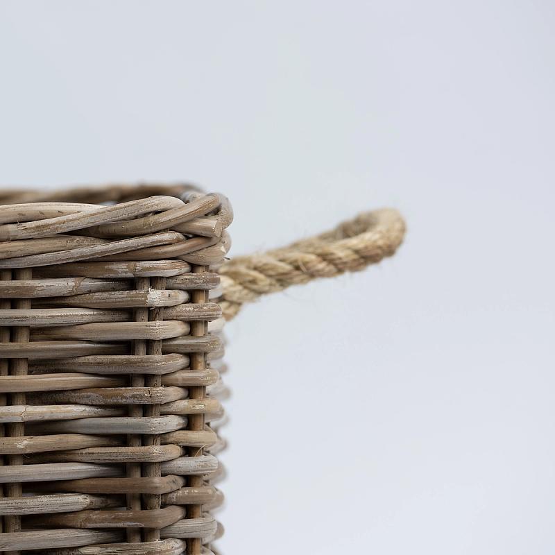 Hampton - Rectangular Rope And Kubu Basket | Wicka