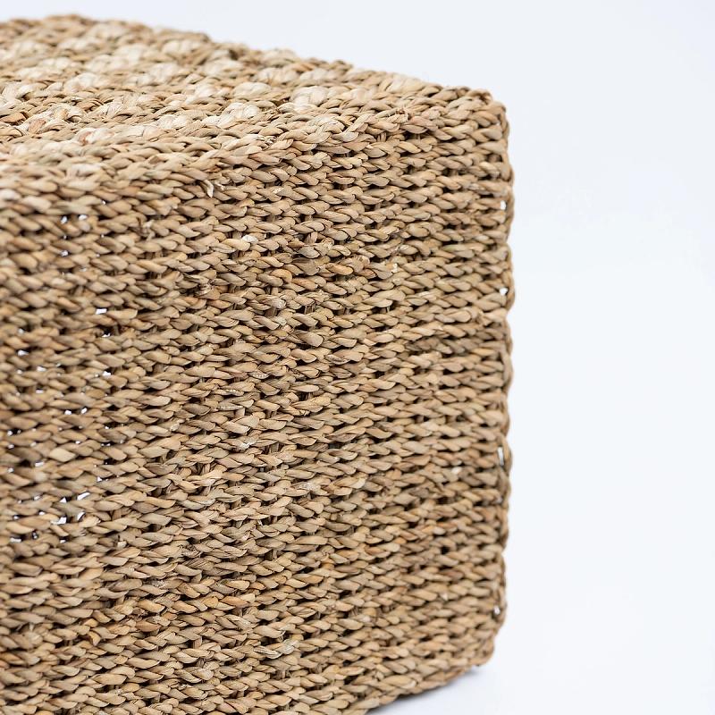 Sancerre - Banded Rectangular Seagrass Basket | Wicka