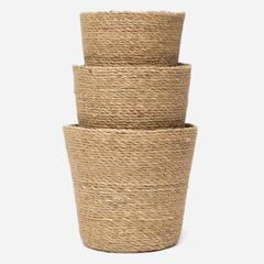 Sutton Woven Tapered Round Seagrass Basket