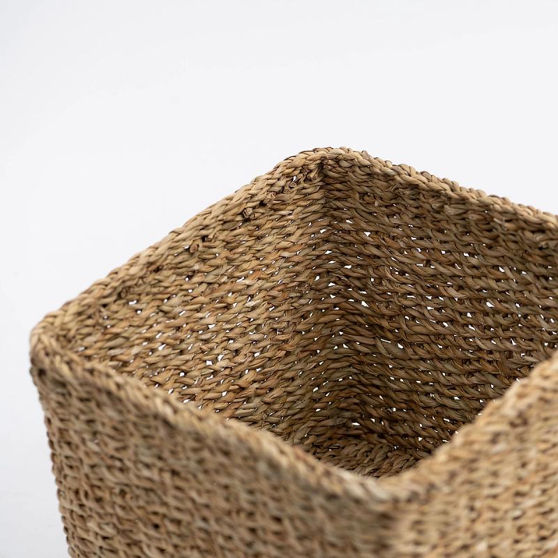 Chester - Square Seagrass Utility Basket | Wicka