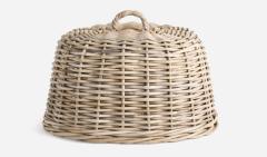 Provence Oval Oval Wicker Cane Cloche