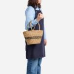 Positano - Banded Seagrass Tote