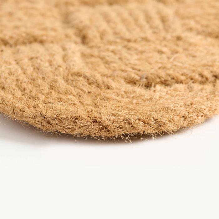 It's Only Natural - Handmade entirely from natural materials, each hand-knotted doormat is crafted from quality coir - the tough, fibrous outer layer of coconuts found abundantly throughout India. This heavy-duty and fully sustainable and biodegradable material effectively traps dirt and moisture at your doorstep before entering your home.