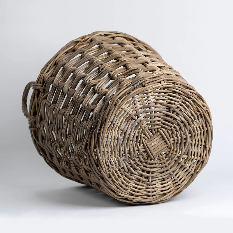 Portabello - Herringbone Weave Round Kubu Basket | Wicka