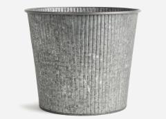 Garnier Ribbed Tin Planter