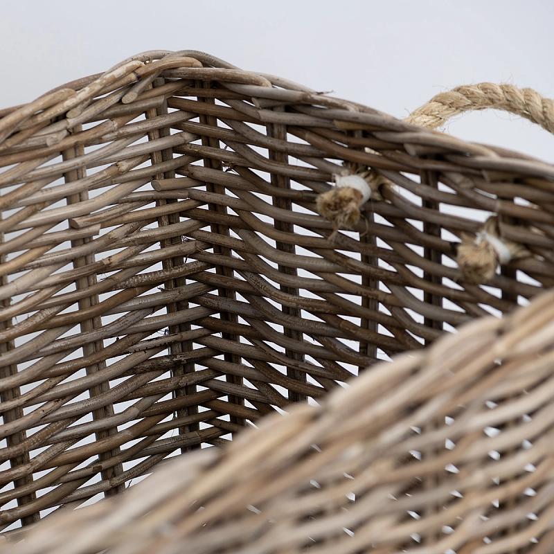 Hampton - Rectangular Rope And Kubu Basket | Wicka