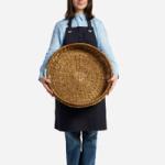 Bellagio | Round Seagrass And Hyacinth Woven Tray