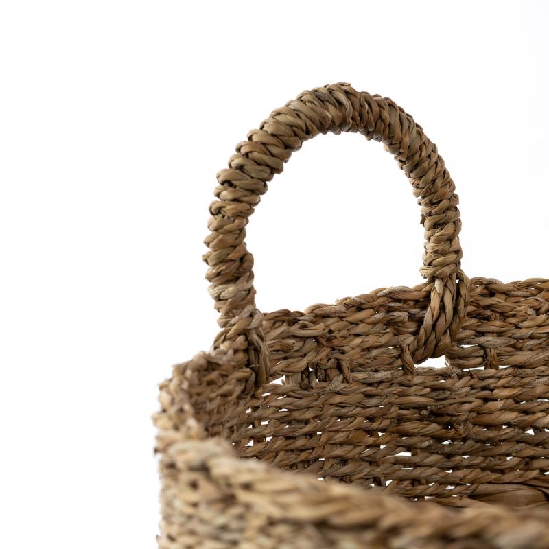 Rialto - Round Woven Seagrass and Hyacinth Basket 