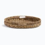 Bellagio | Round Seagrass And Hyacinth Woven Tray