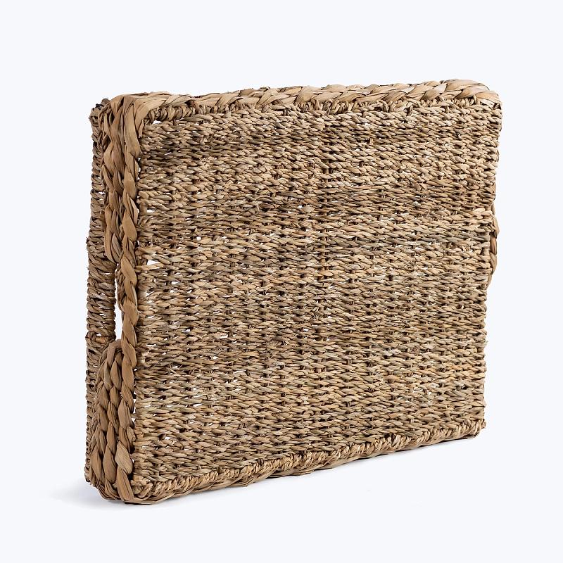 Milano - Rectangular Seagrass And Hyacinth Woven Tray | Wicka