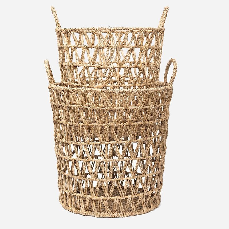 Woodstock - Round Seagrass Tapered Basket | Wicka