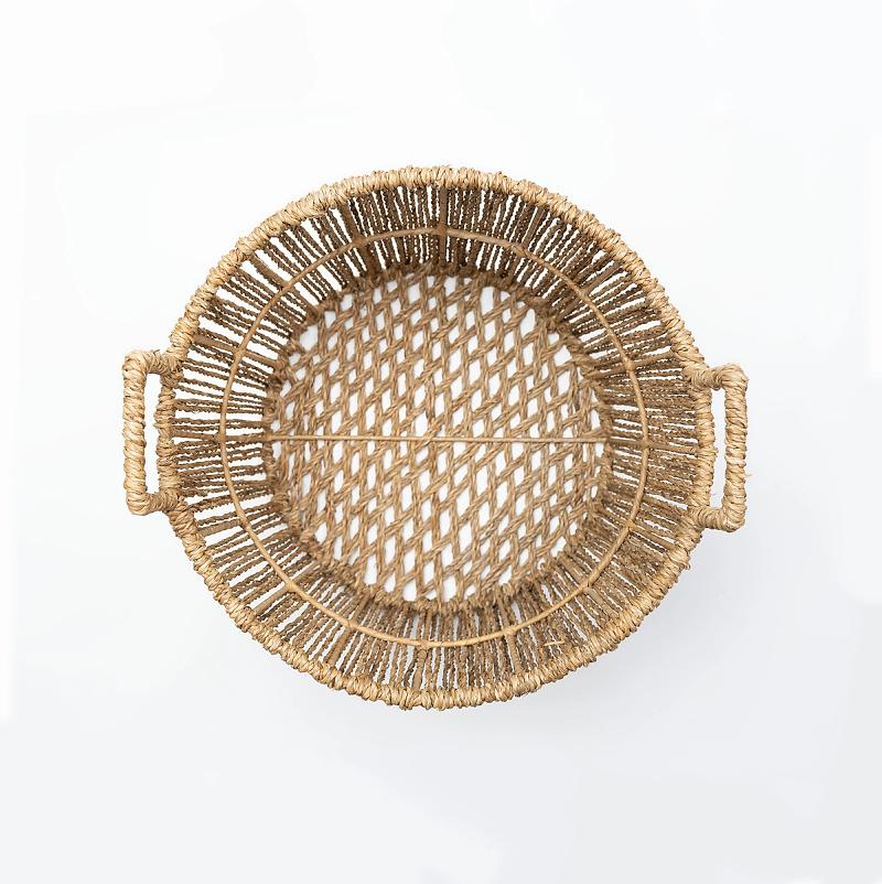 Naxos - Open Round Seagrass Basket | Wicka