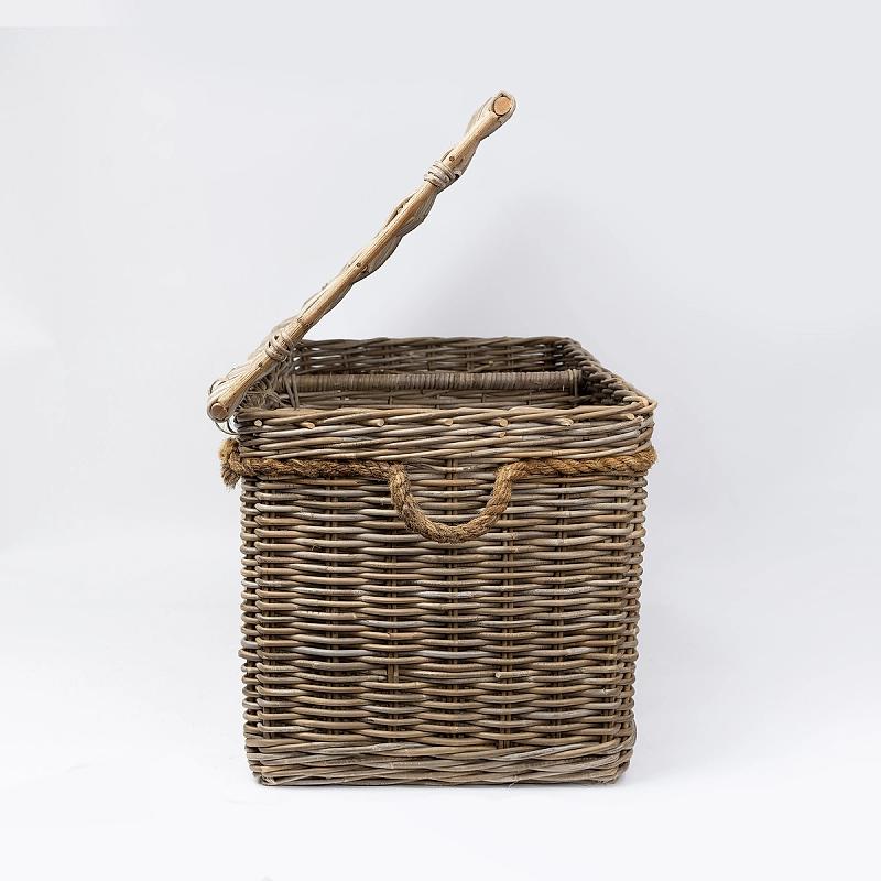 New England - Lidded Rope And Kubu Hamper | Wicka