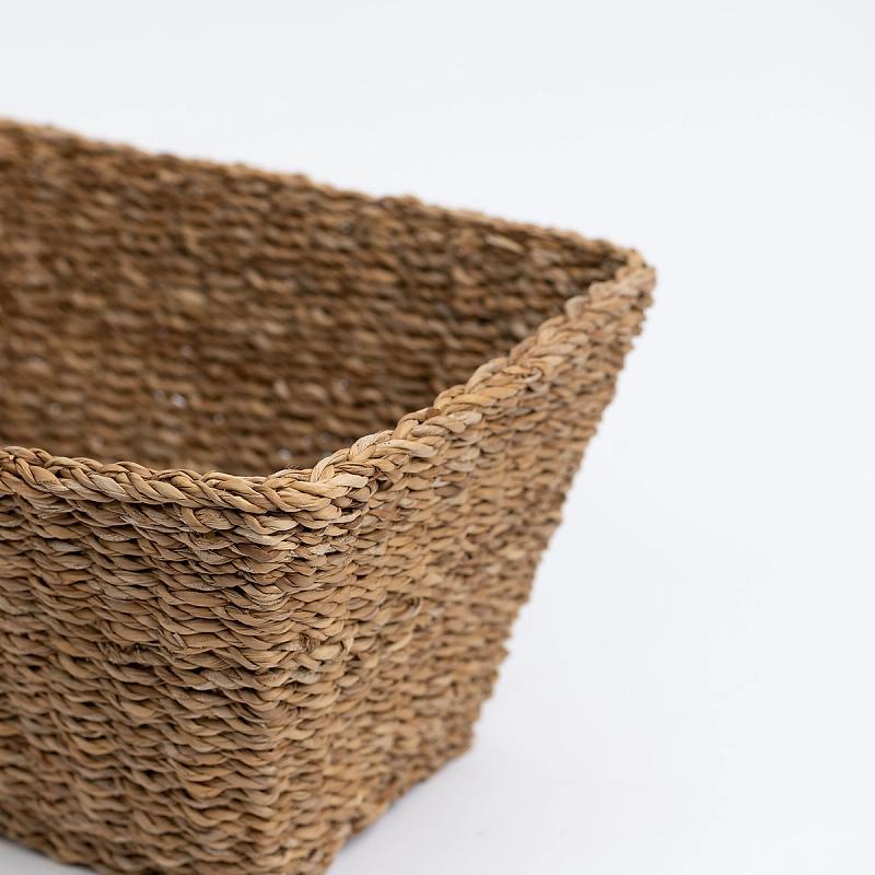 Stonehouse - Tapered Rectangular Seagrass Basket | Wicka