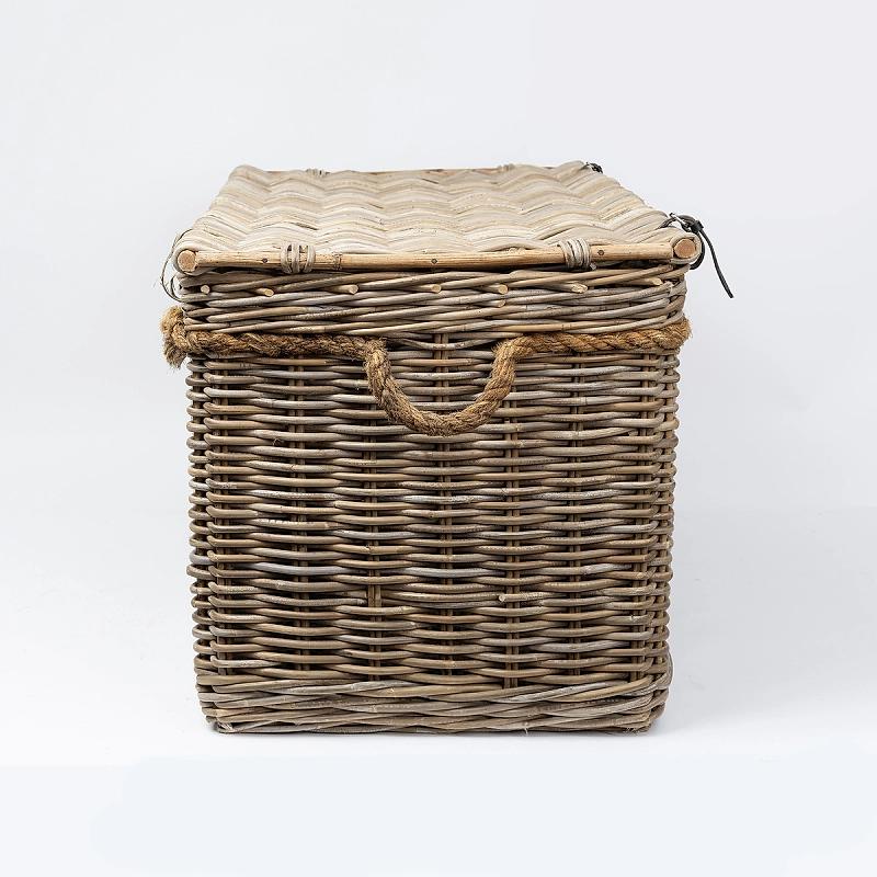 New England - Lidded Rope And Kubu Hamper | Wicka