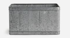 Belvedere Ribbed Tin Planter 