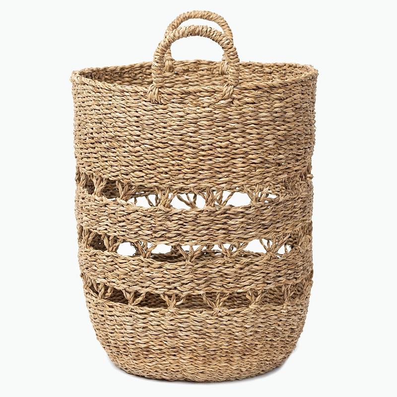 Liberty - Open Weave Round Seagrass Basket | Wicka