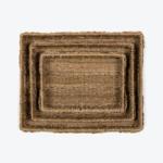 Milano | Rectangular Seagrass And Hyacinth Woven Tray