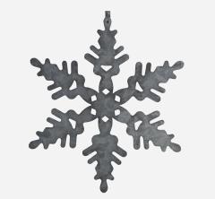 Snowflake Tin Snowflake Decoration