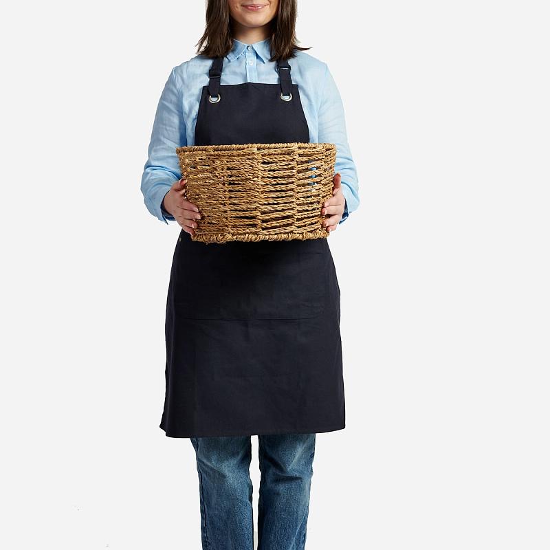 Paxton - Open Round Tapered Seagrass Basket | Wicka