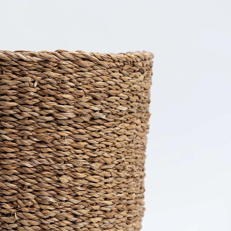 Marco - Gently Tapered Round Seagrass Basket | Wicka