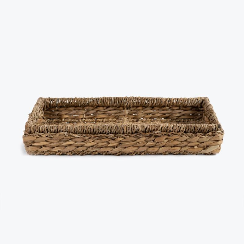 Milano | Rectangular Seagrass And Hyacinth Woven Tray
