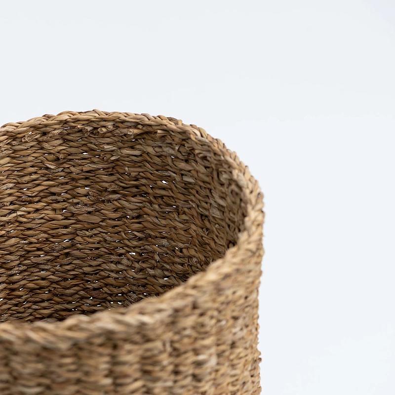 Marco - Gently Tapered Round Seagrass Basket | Wicka