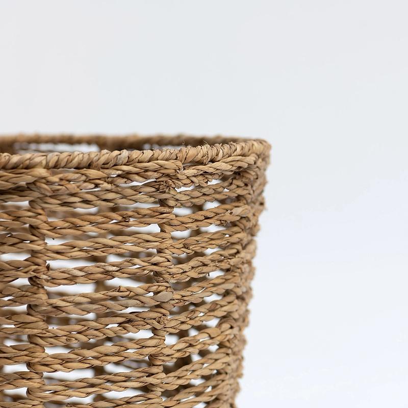 Paxton - Open Round Tapered Seagrass Basket | Wicka