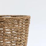 Paxton - Open Round Tapered Seagrass Basket | Wicka