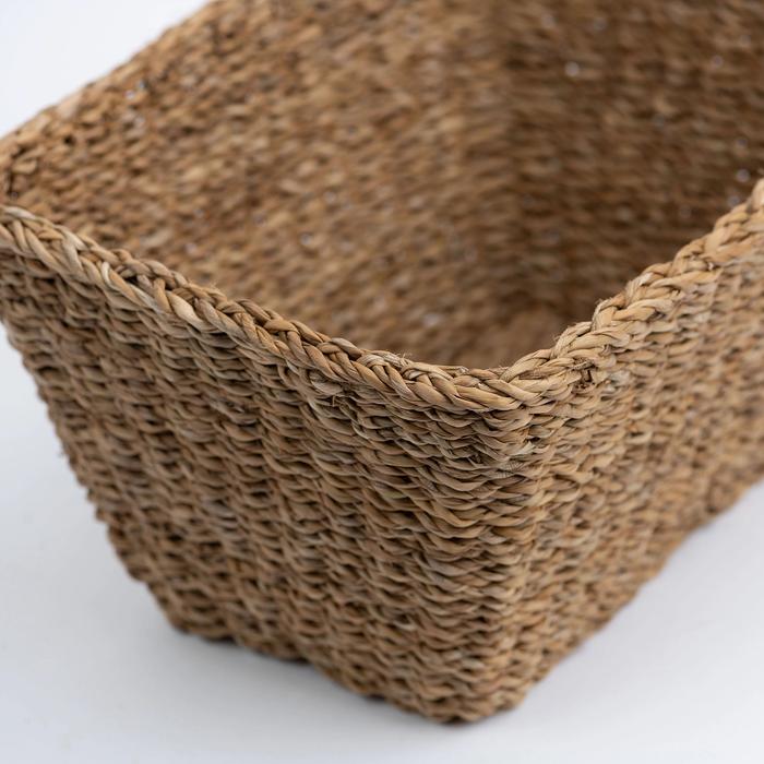 Material Matters - Stonehouse is made from seagrass, a fast growing flowering plant that grows abundantly in shallow, saltwater marshes around the world. Biodegradable and sustainable, seagrass makes for an ideal environmental friendly product to dry, twist and weave.