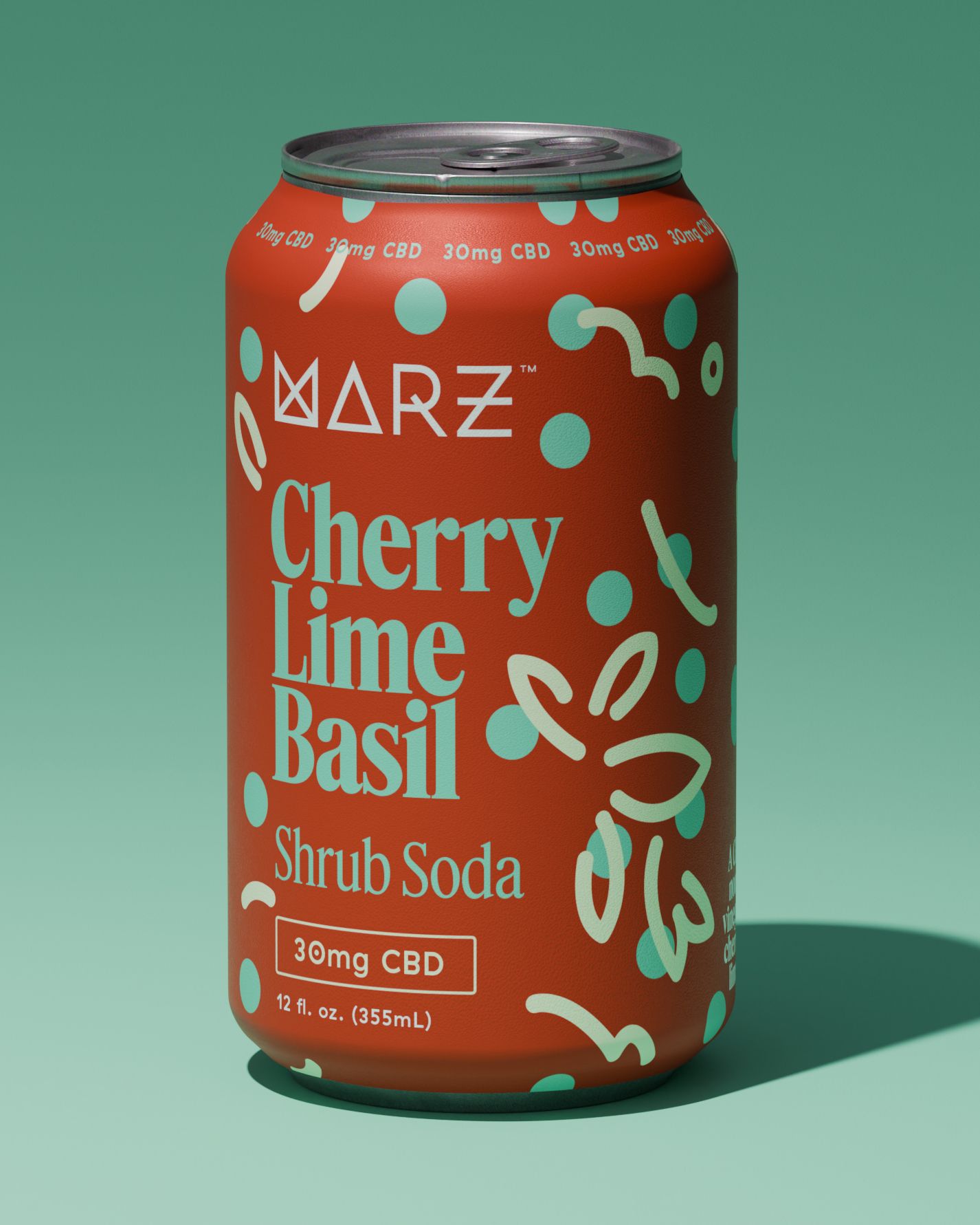 ドリンクツリー Cherry Lime Basil Shrub Soda ✗ Marz Community Beverage Co.