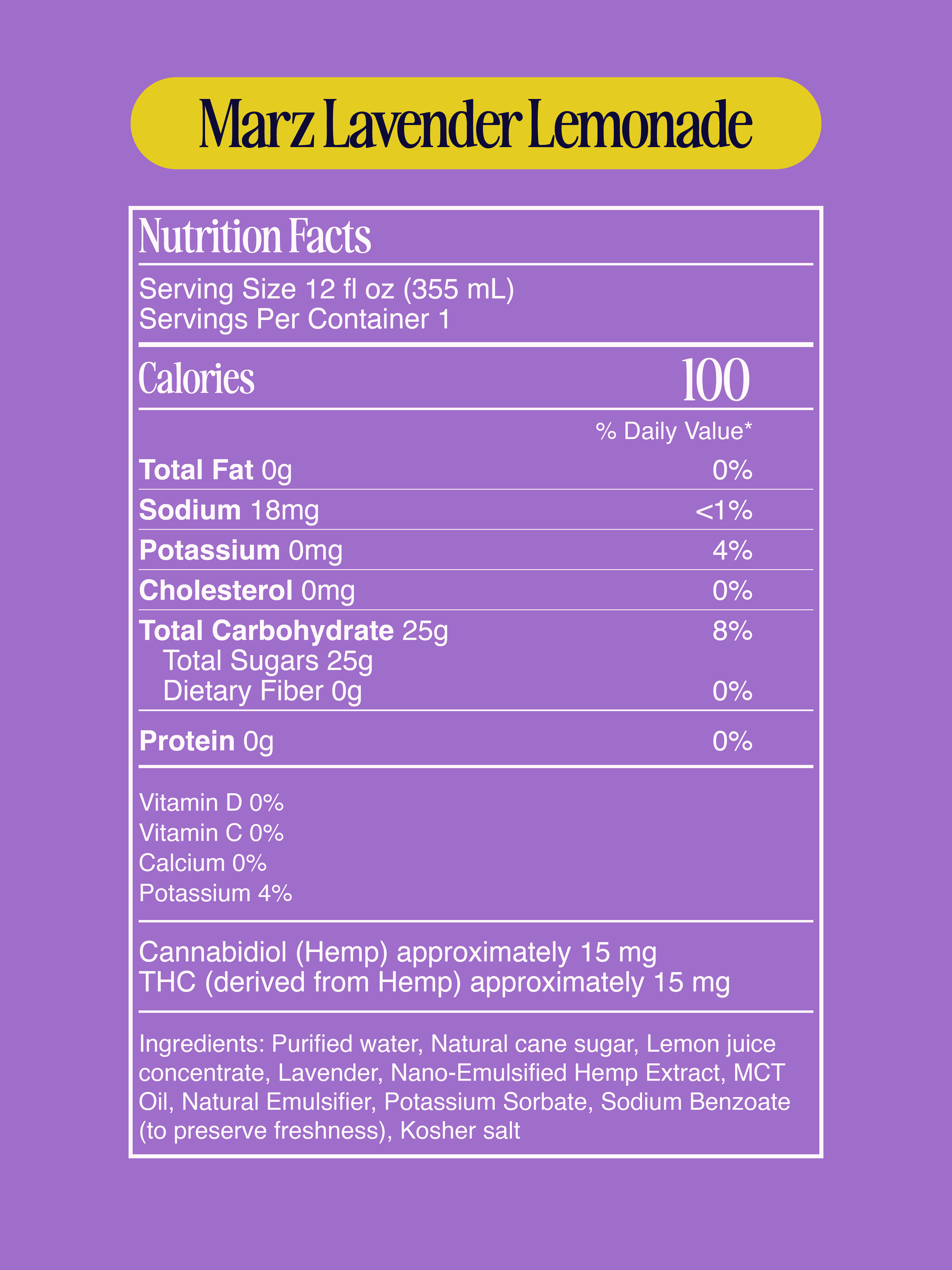 Lavender Lemonade ✗ Marz Community Beverage Co.