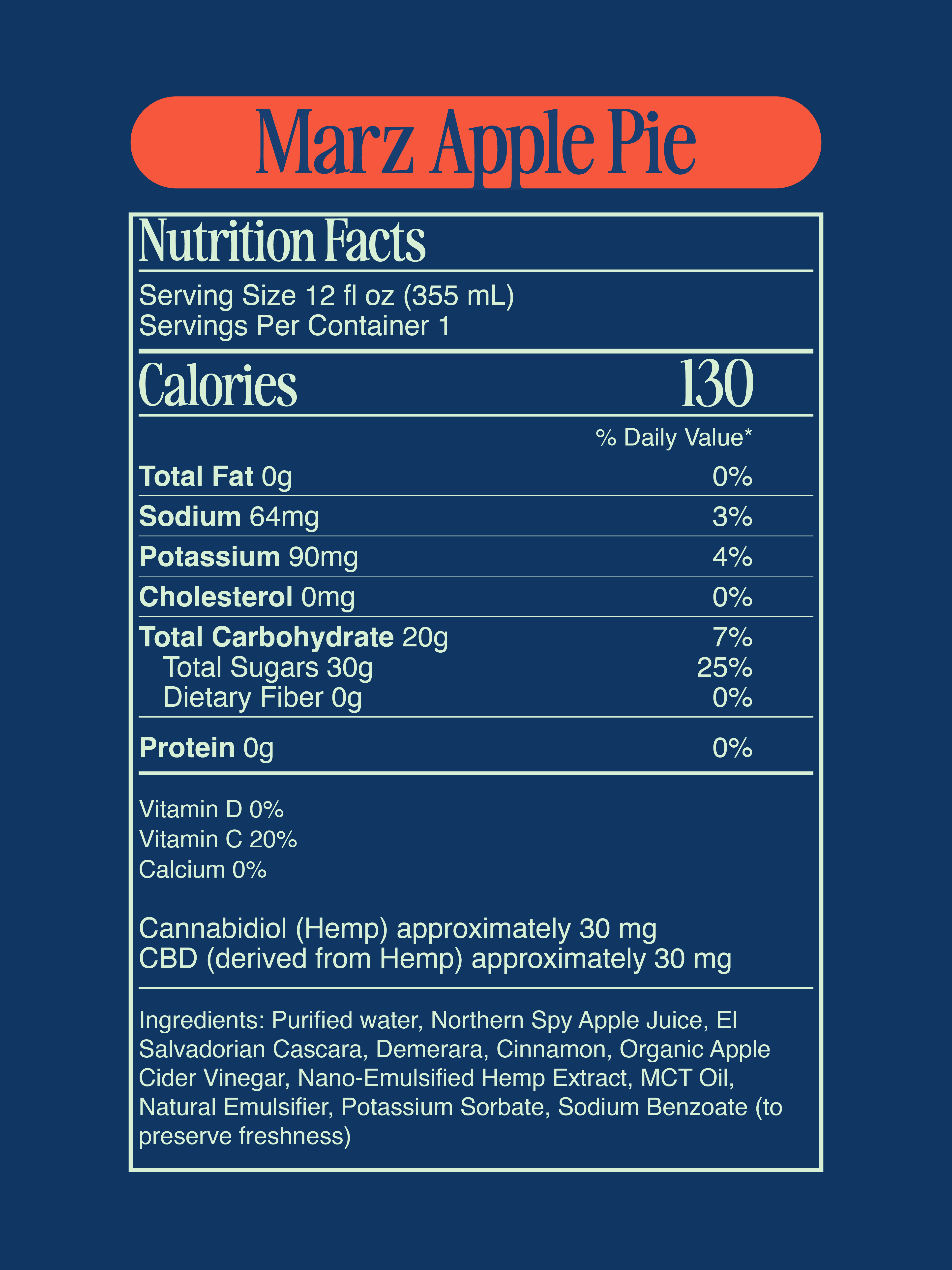 Apple Pie Shrub Soda