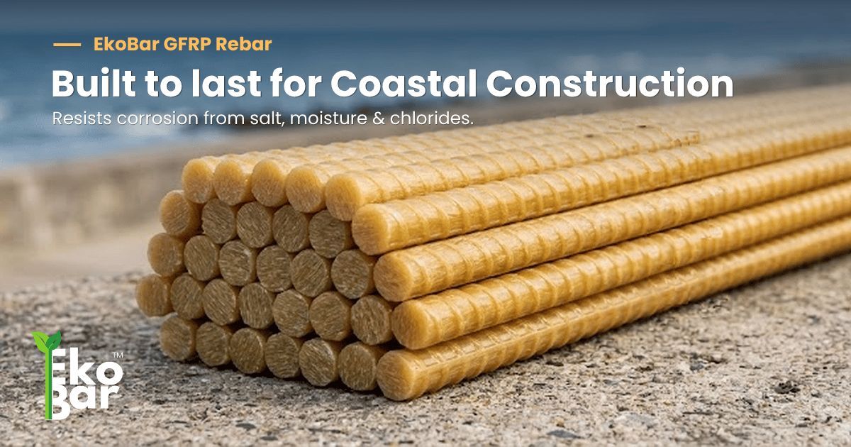 GFRP Rebar in Coastal Construction: Benefits and Applications