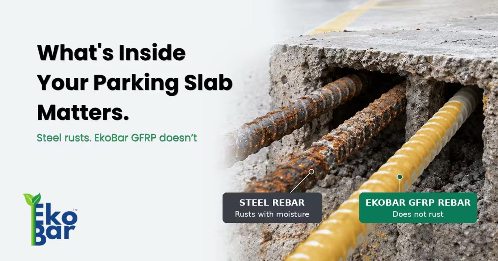 Why Use GFRP Rebar in Parking Structures?