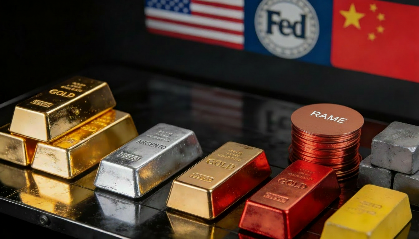 Metalli ancora protagonisti: nuovi record per oro, argento e rame