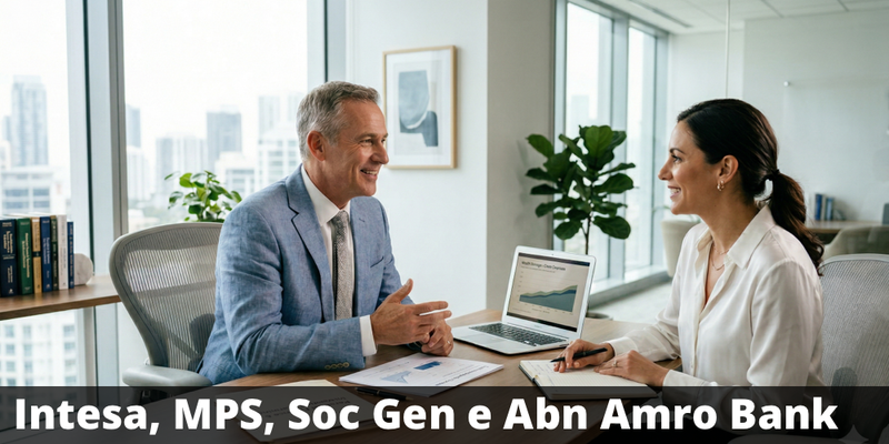 Possibile premio del 10,92% annuo con il certificate su Intesa SanPaolo, Banca MPS, Société Générale e Abn Amro Bank