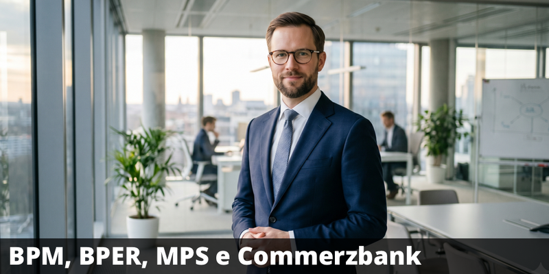 Possibile premio del 17% annuo con il certificate su Banco BPM, BPER Banca, Banca MPS e Commerzbank