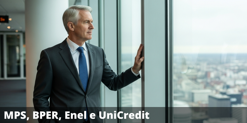 Possibile premio del 15% annuo con il certificate su Banca MPS, BPER Banca, Enel e UniCredit