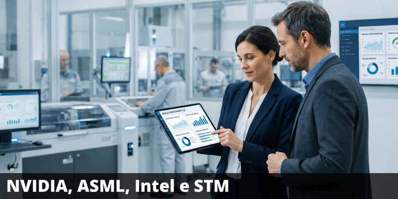 Barriera 25% e premio condizionato del 17,28% annuo con il certificate su NVIDIA, ASML, Intel e STMicroelectronics