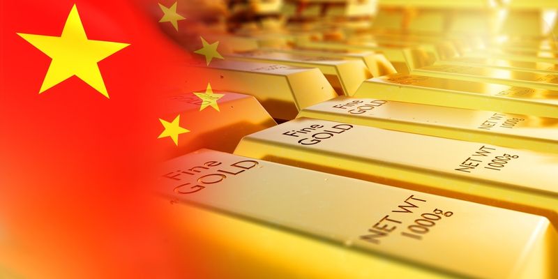 Fiammata dell’oro sulla spinta cinese