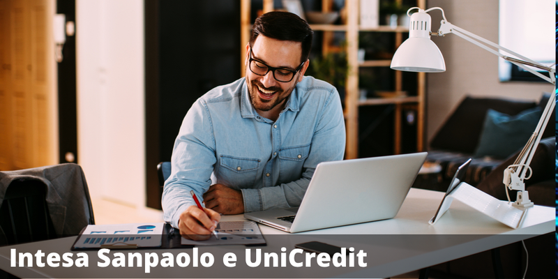 Possibile premio del 15,48% annuo con il certificate su Intesa Sanpaolo e UniCredit
